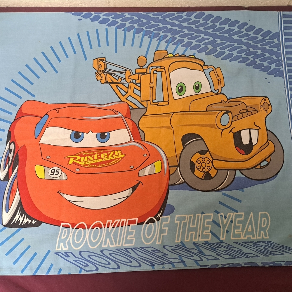 Disney Cars Standard Size Pillowcase.